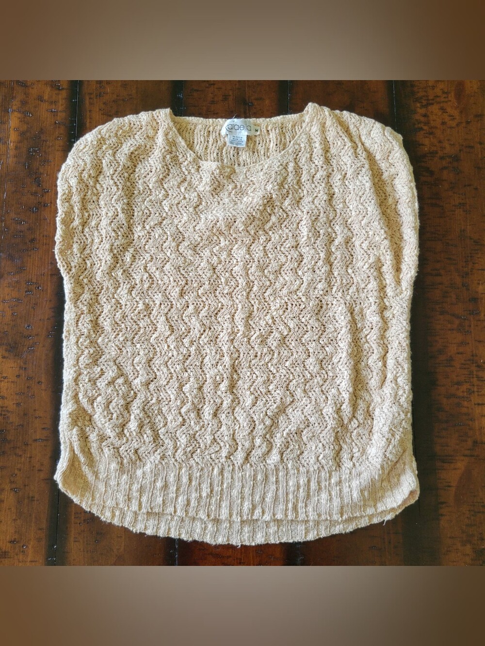 Rafaella | 90s Vintage Linen Blend Beige Top